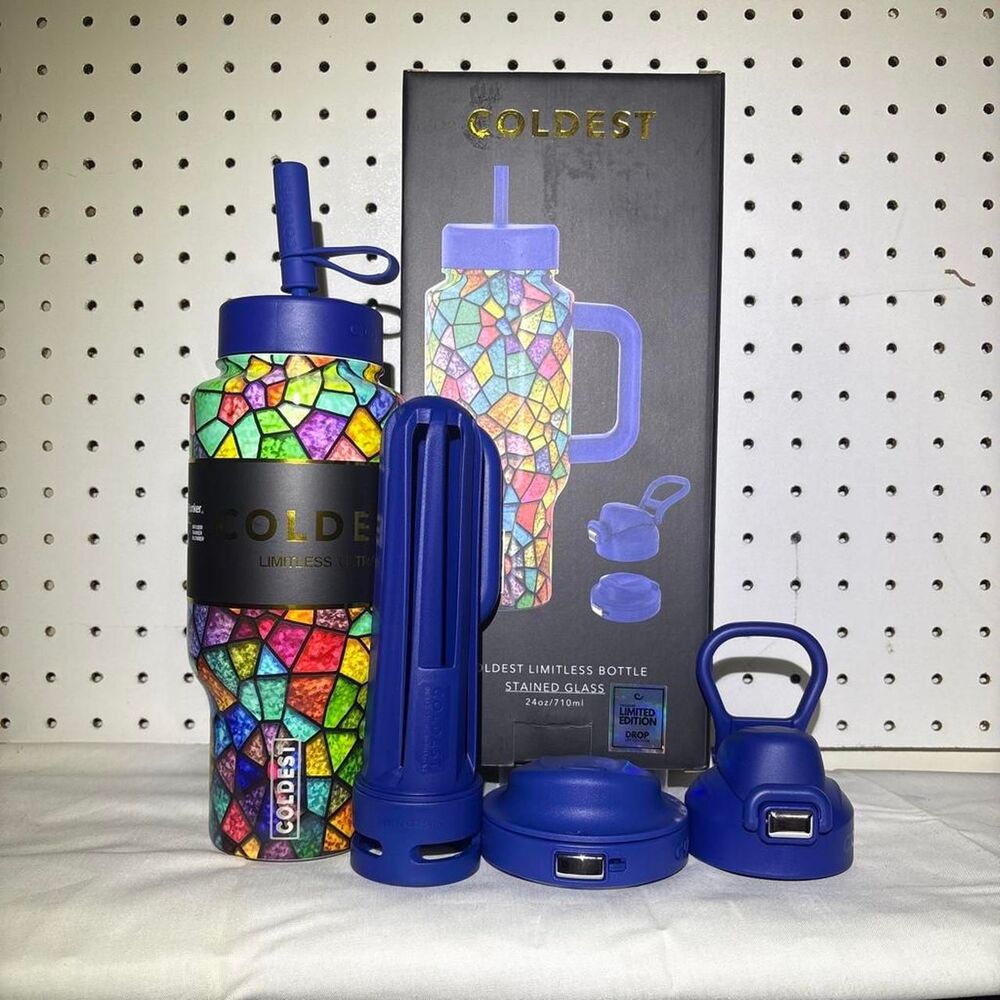 COLDEST Stained Glass 24oz Limitless Ultra V8 Bottle